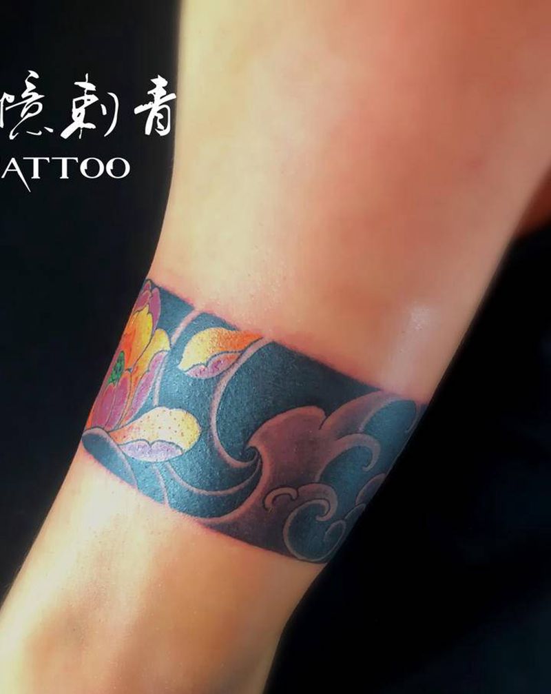 臂环纹身图片_手臂新传统纹身图案