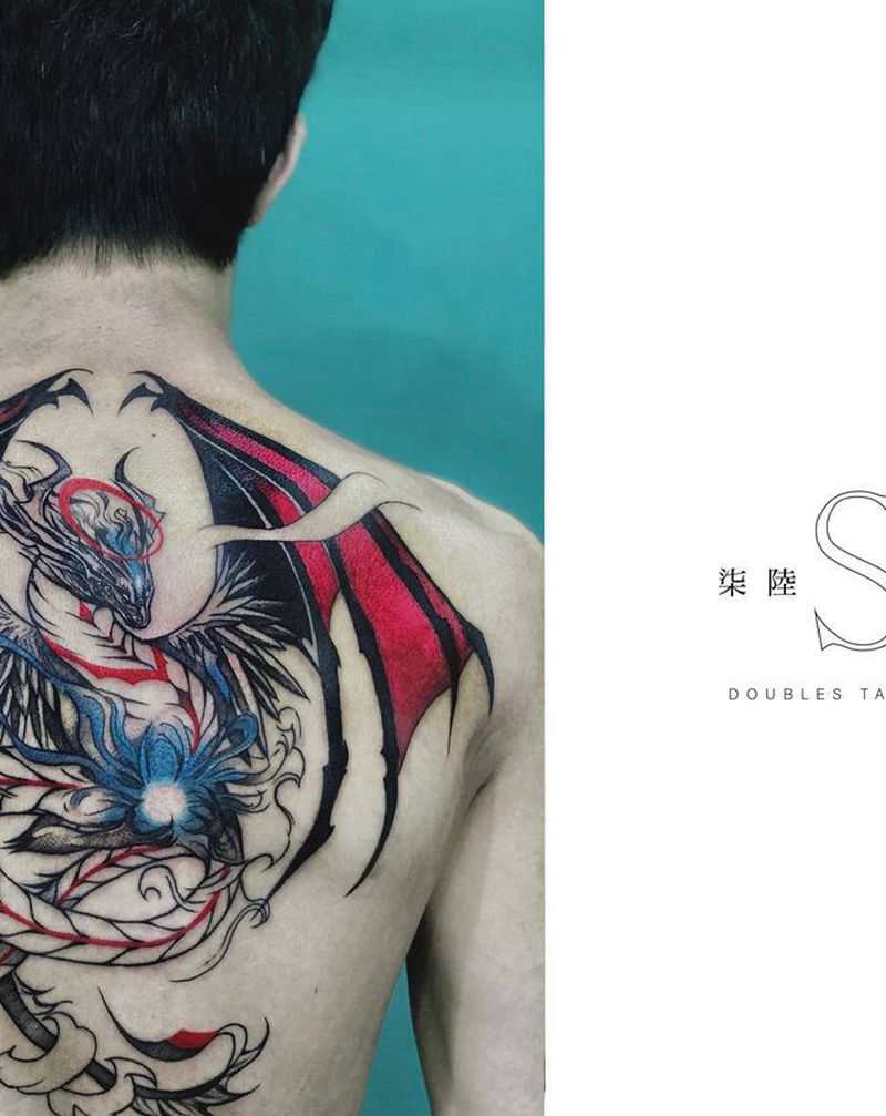 最近纹身图片_手臂背部纹身图案