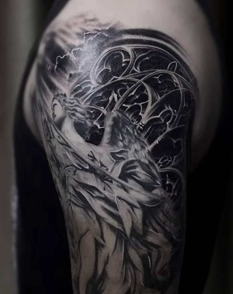 添個背景/舊圖非本人作纹身图片_手臂纹身图案