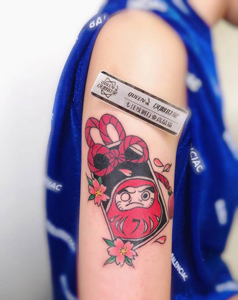 御守纹身图片_脚部手臂纹身图案