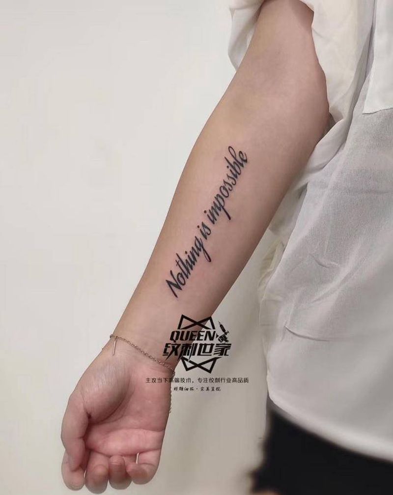 字母～纹身图片_手臂纹身图案