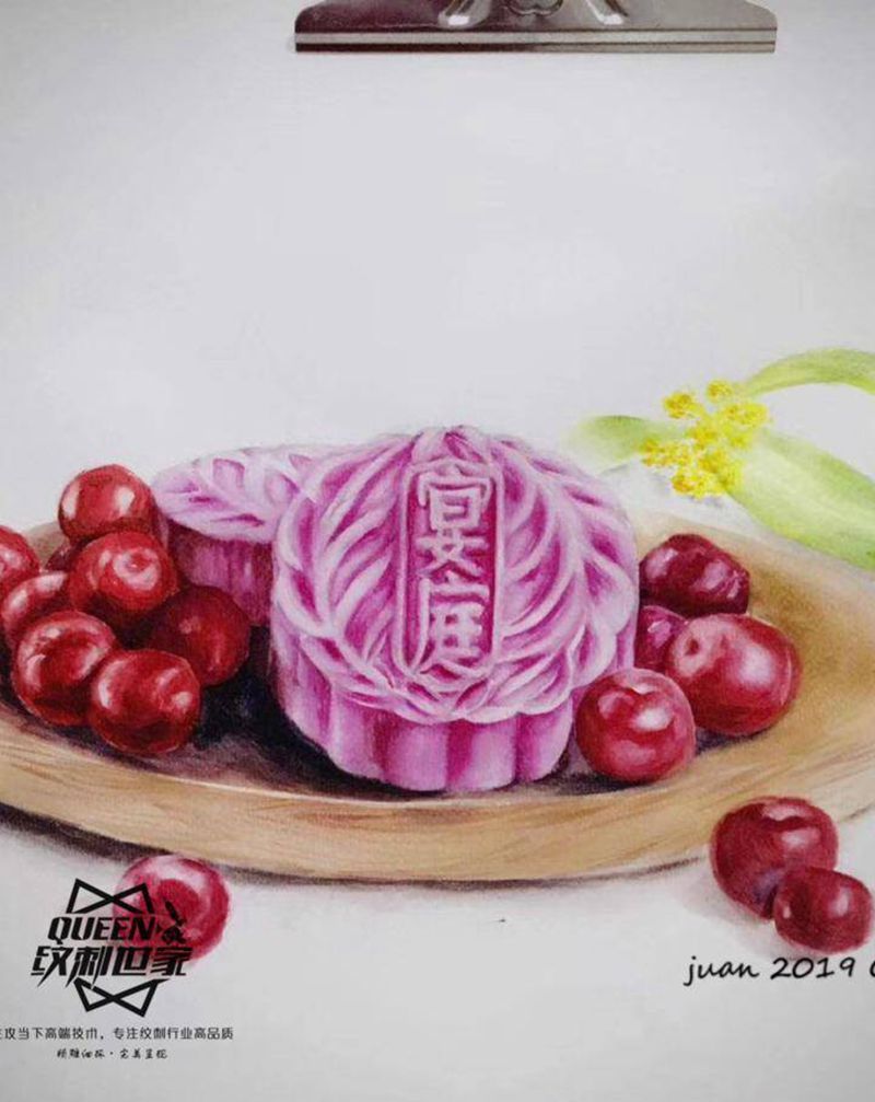 彩铅素描～纹身图片_欧美写实纹身图案