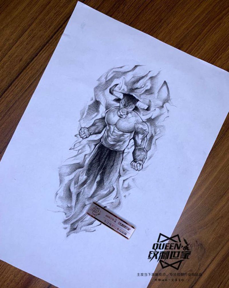 私人定制～纹身图片_水墨纹身图案