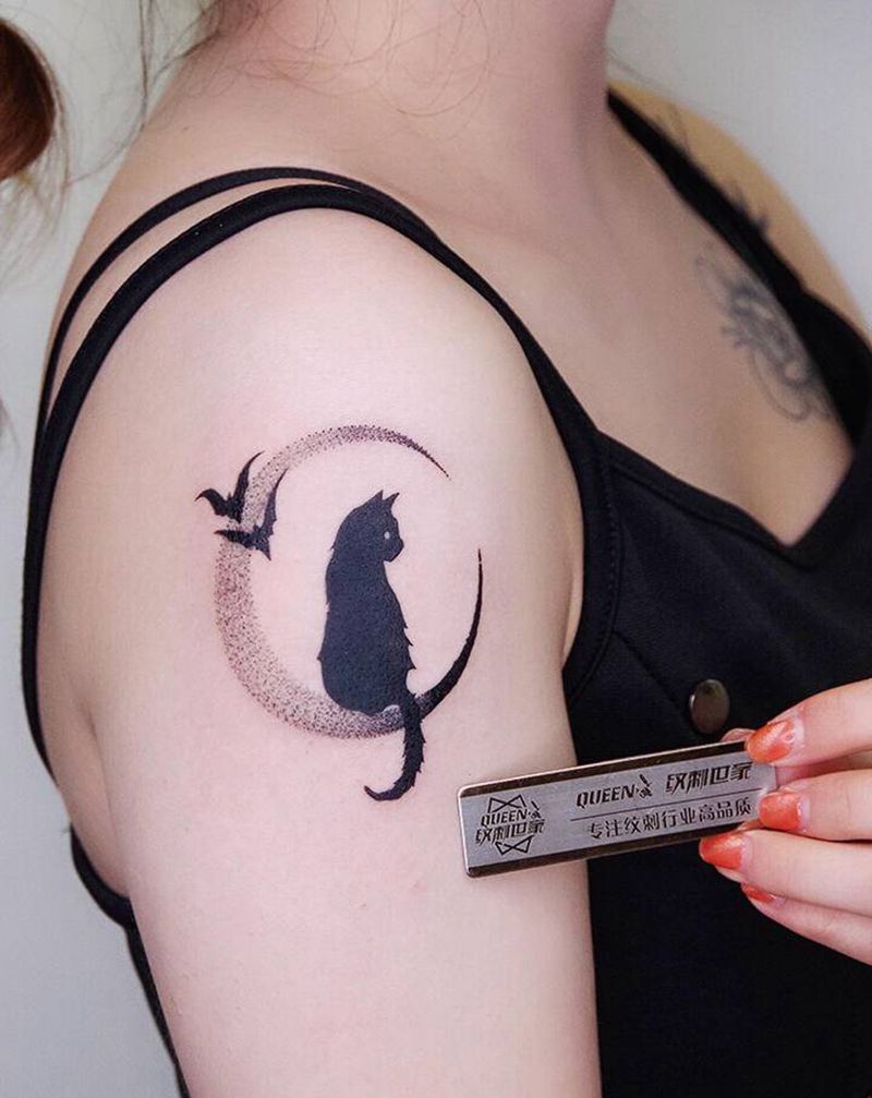 喵～纹身图片_手臂纹身图案