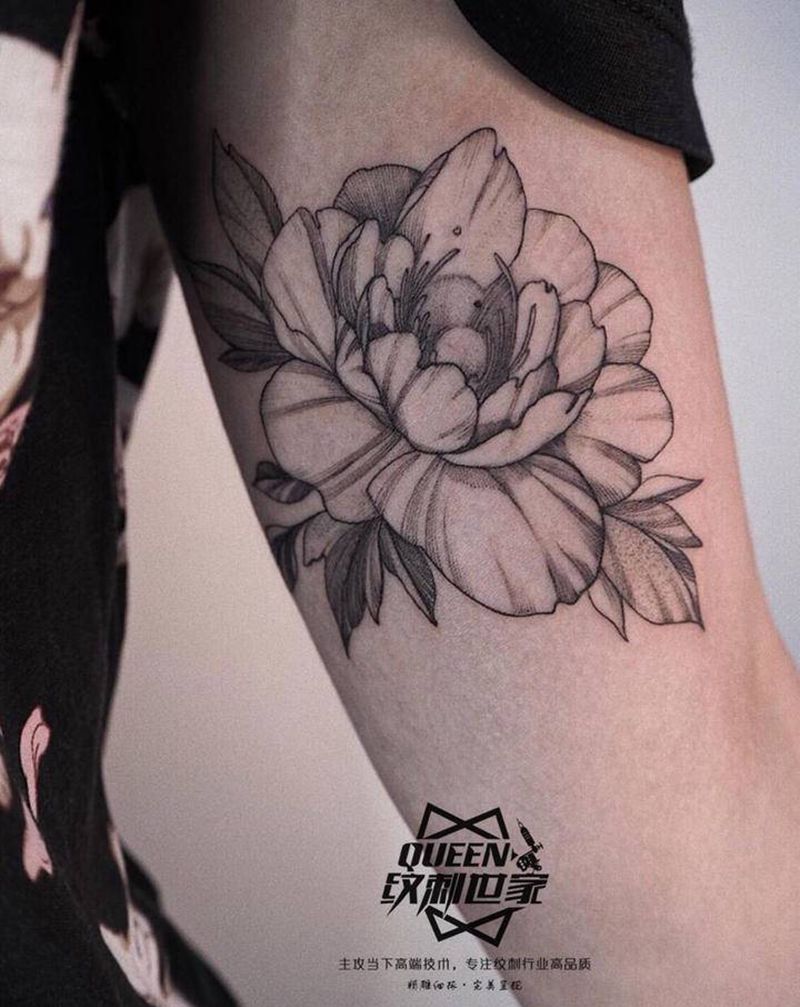 素花纹身图片_手臂纹身图案