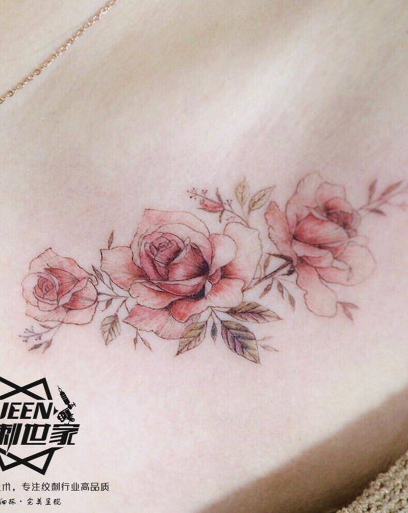 花卉～纹身图片_胸部纹身图案