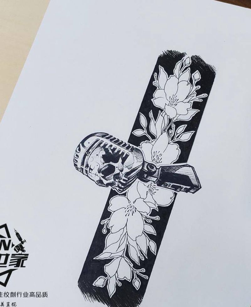 客订手稿一枚～纹身图片_几何纹身图案