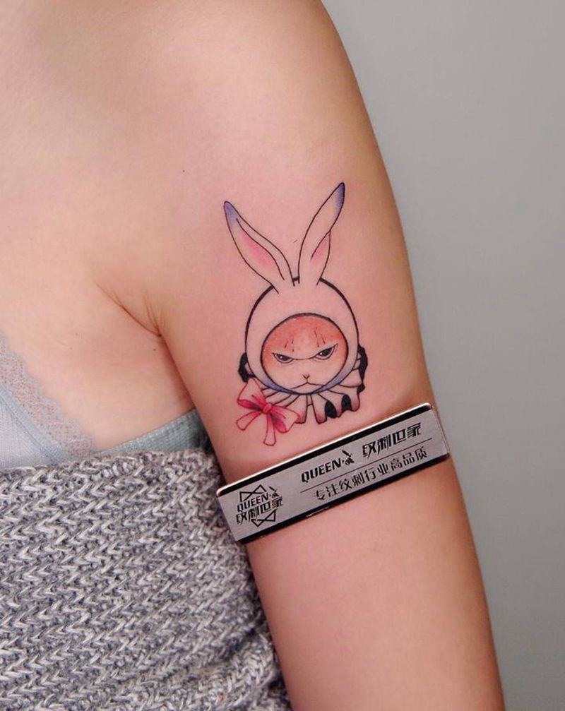 兔子～纹身图片_手臂纹身图案