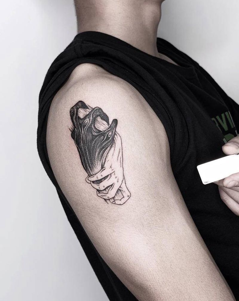 恶魔之手～纹身图片_手臂纹身图案