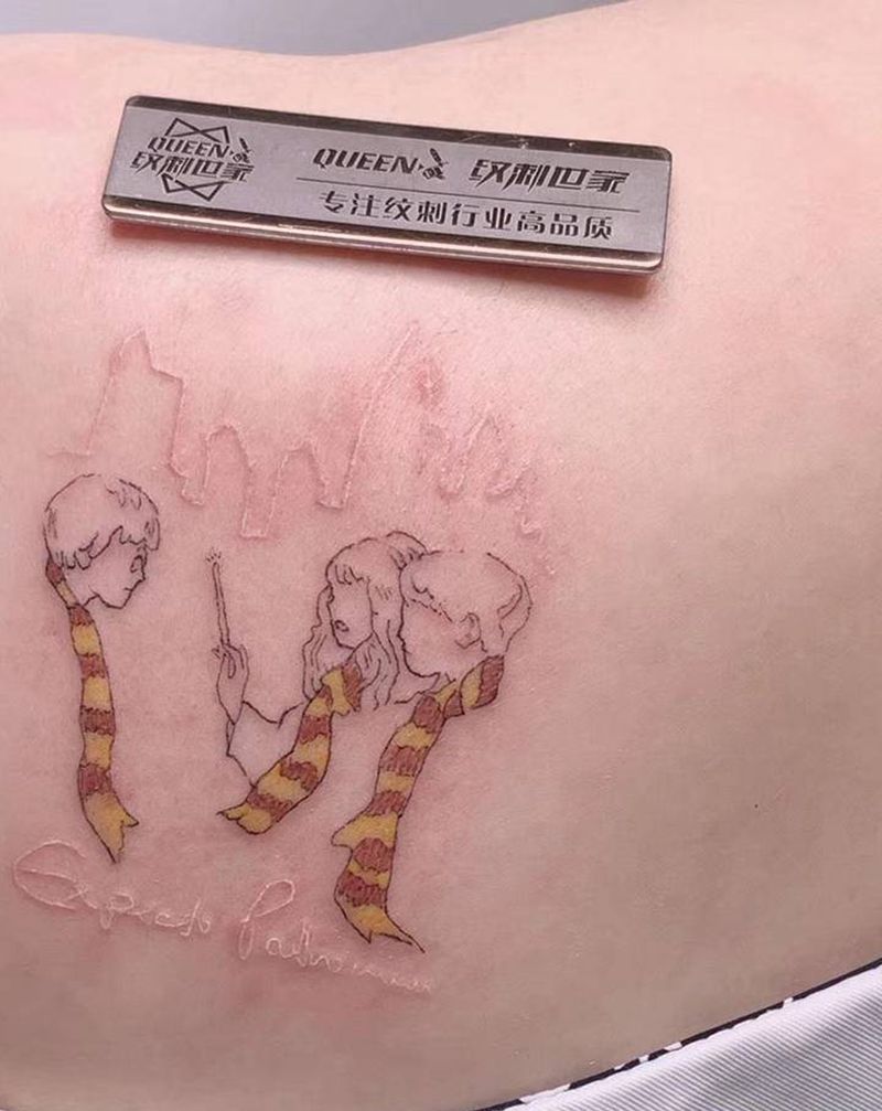 小清新～纹身图片_肩部纹身图案