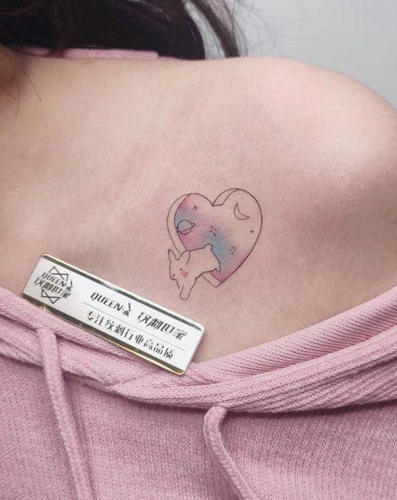 极致小清新纹身图片_肩部纹身图案