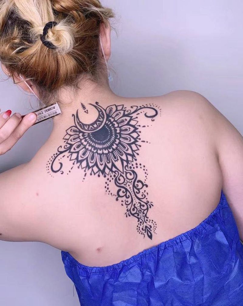 图腾纹身图片_背部纹身图案