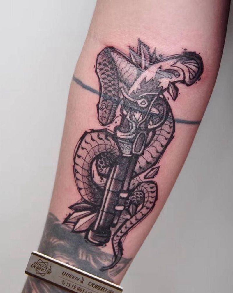 遮盖篇～纹身图片_手臂欧美写实纹身图案