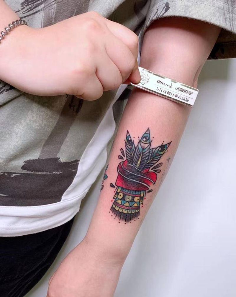 遮盖篇纹身图片_手臂Old School纹身图案