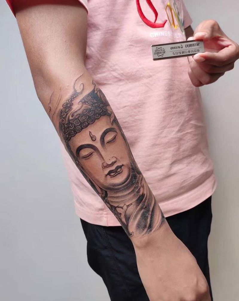 疤痕遮盖纹身图片_手臂新传统纹身图案