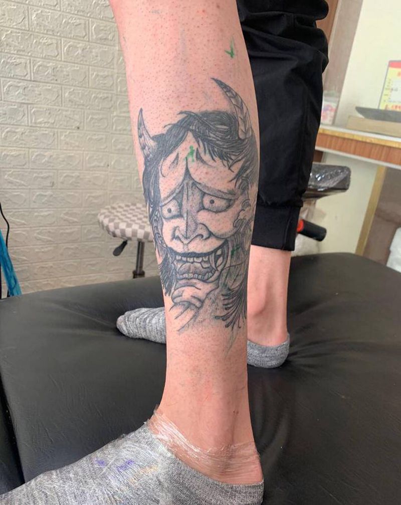 遮盖作品纹身图片_脚部新传统水彩纹身图案