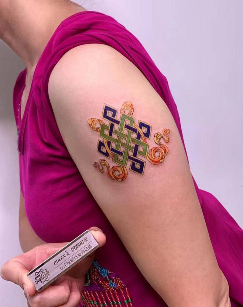 金刚结上身效果图vs原图纹身图片_手臂纹身图案