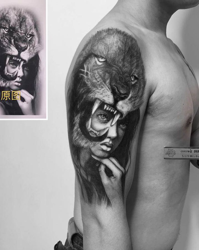 上身效果图vs原图纹身图片_手臂纹身图案