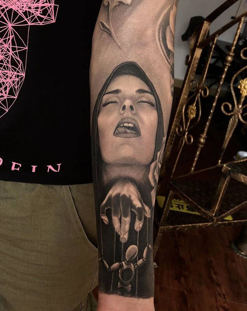 欧美纹身图片_手臂欧美写实纹身图案