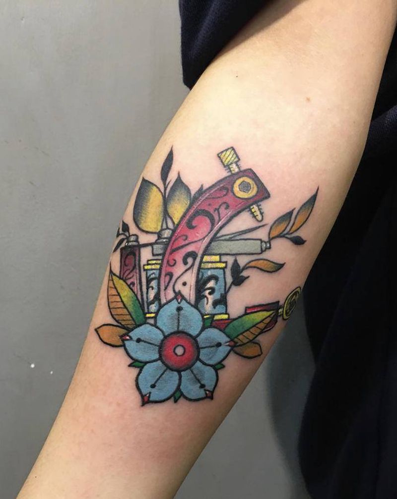 意义式纹身，纹身机❤️纹身图片_Old School纹身图案