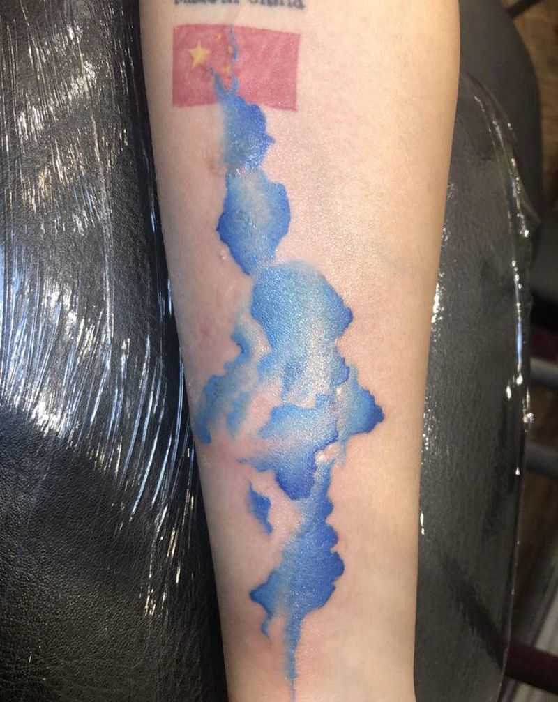 水彩纹身图片_水彩纹身图案