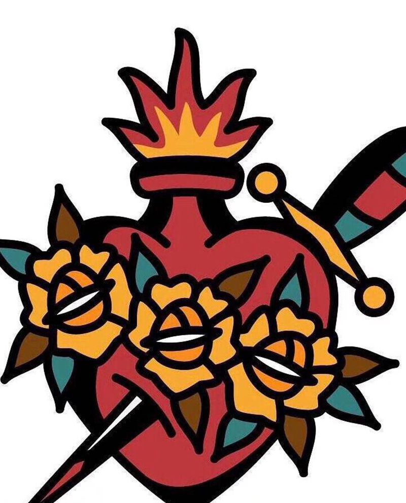 old school手稿纹身图片_Old School纹身图案