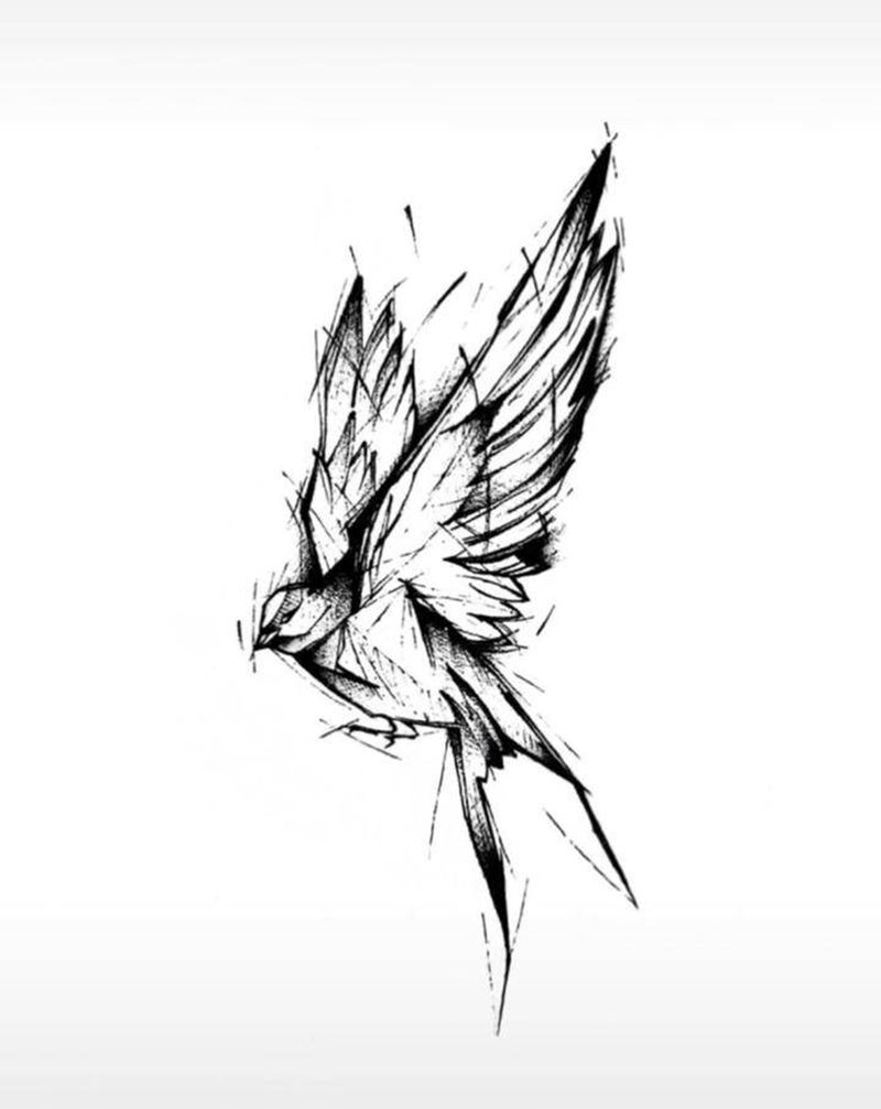 点刺纹身图片_肩部手臂点刺纹身图案