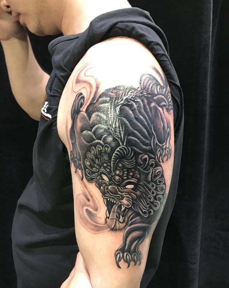 盖旧图纹身图片_手臂纹身图案