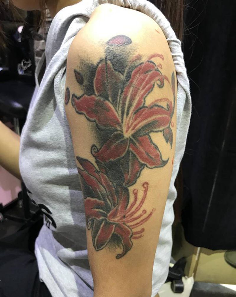 修改～花纹身图片_手臂纹身图案