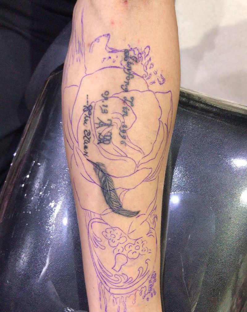 盖旧图纹身图片_手部纹身图案