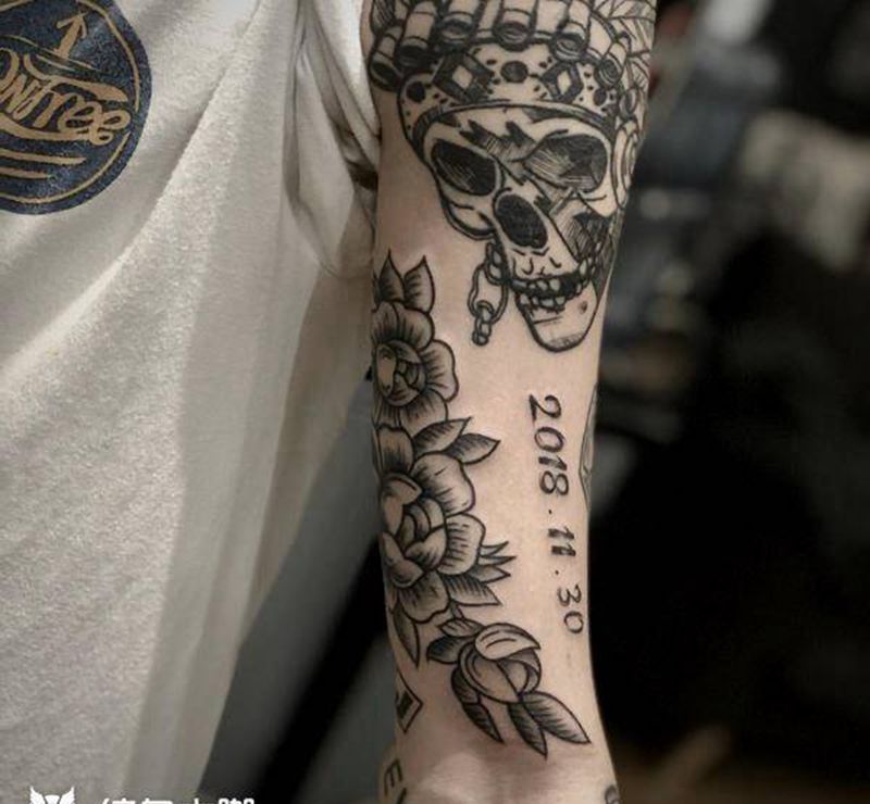 近日小清新纹身图片_手臂小清新纹身图案