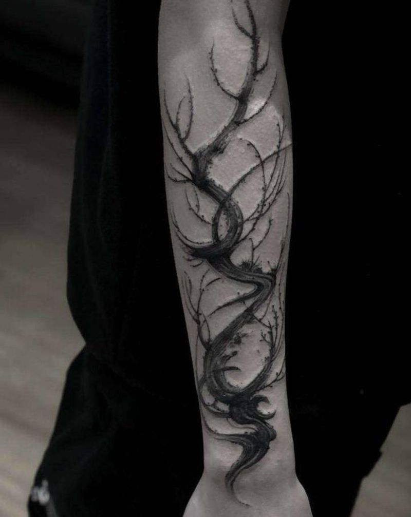 小清新纹身图片_手臂背部小清新纹身图案