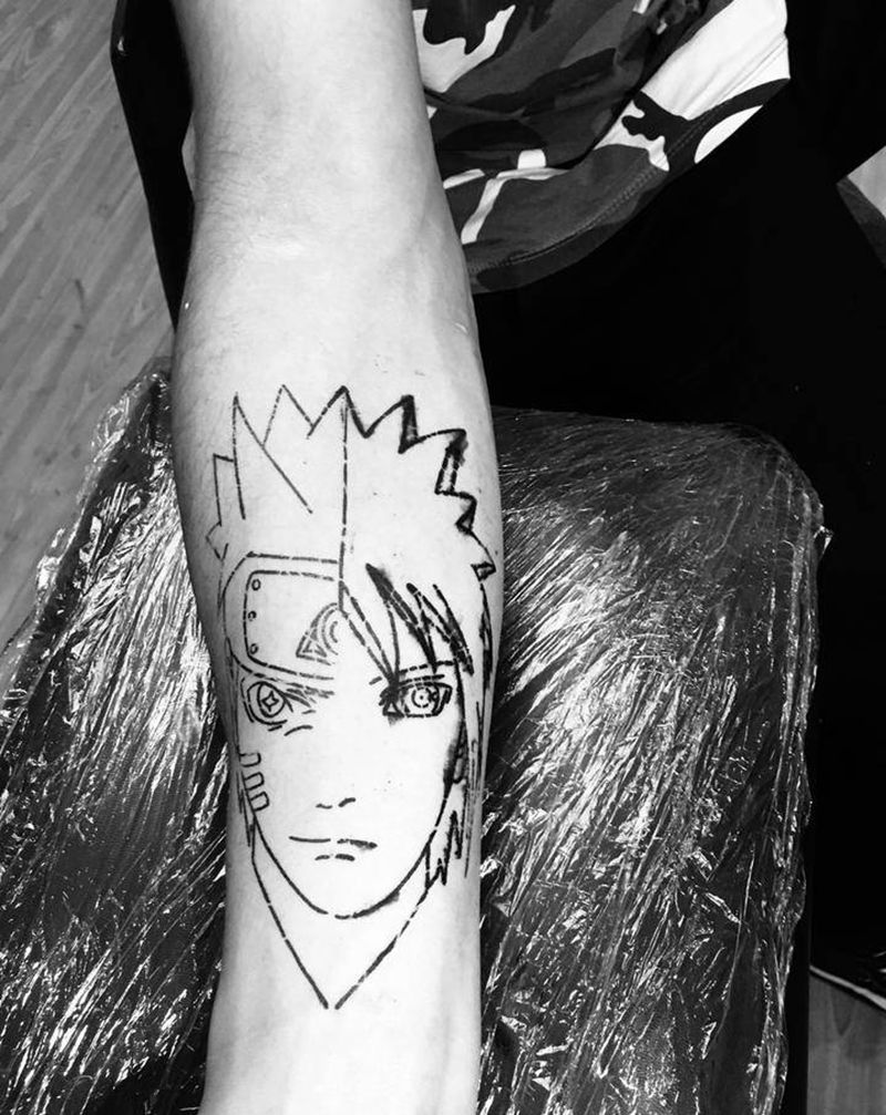 火影纹身图片_手臂手部新传统纹身图案
