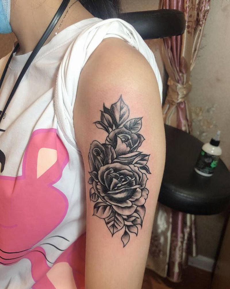 素花覆盖旧图纹身图片_手臂纹身图案