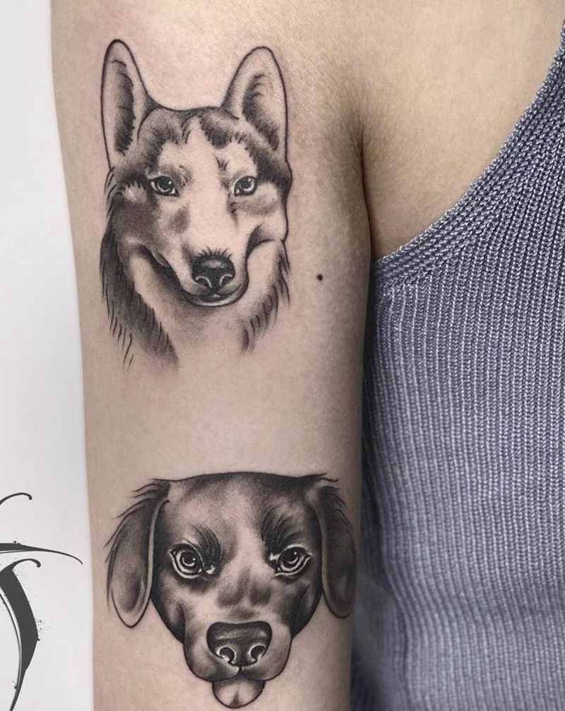 小清新纹身图片_手臂Old School纹身图案