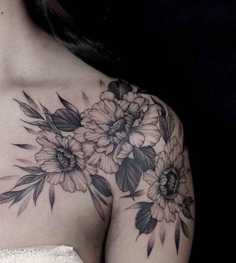 肩膀纹身图片_肩部纹身图案