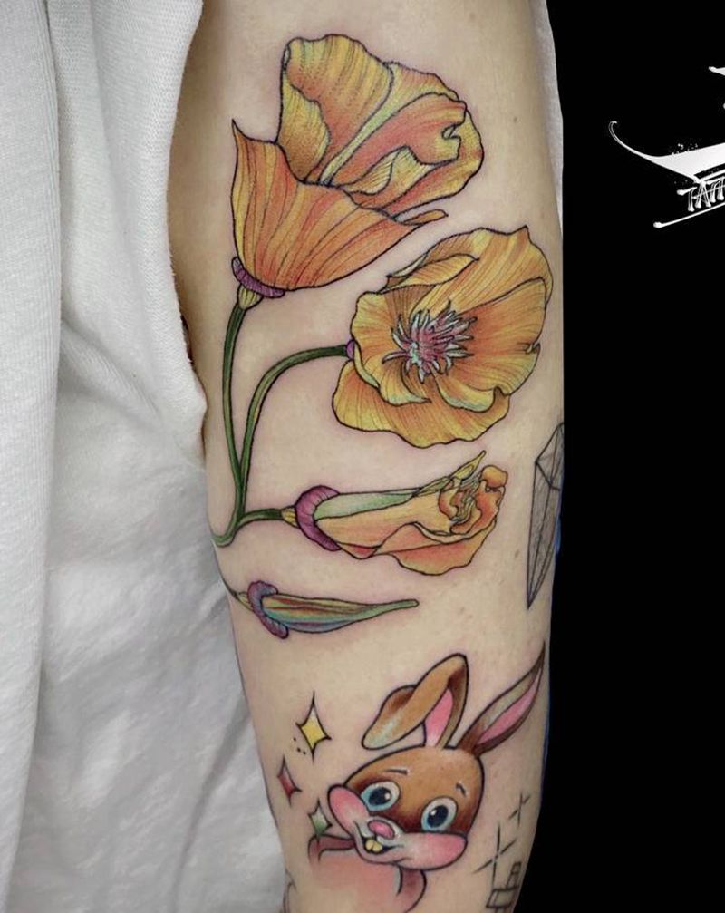 小清新school纹身图片_手臂Old School纹身图案