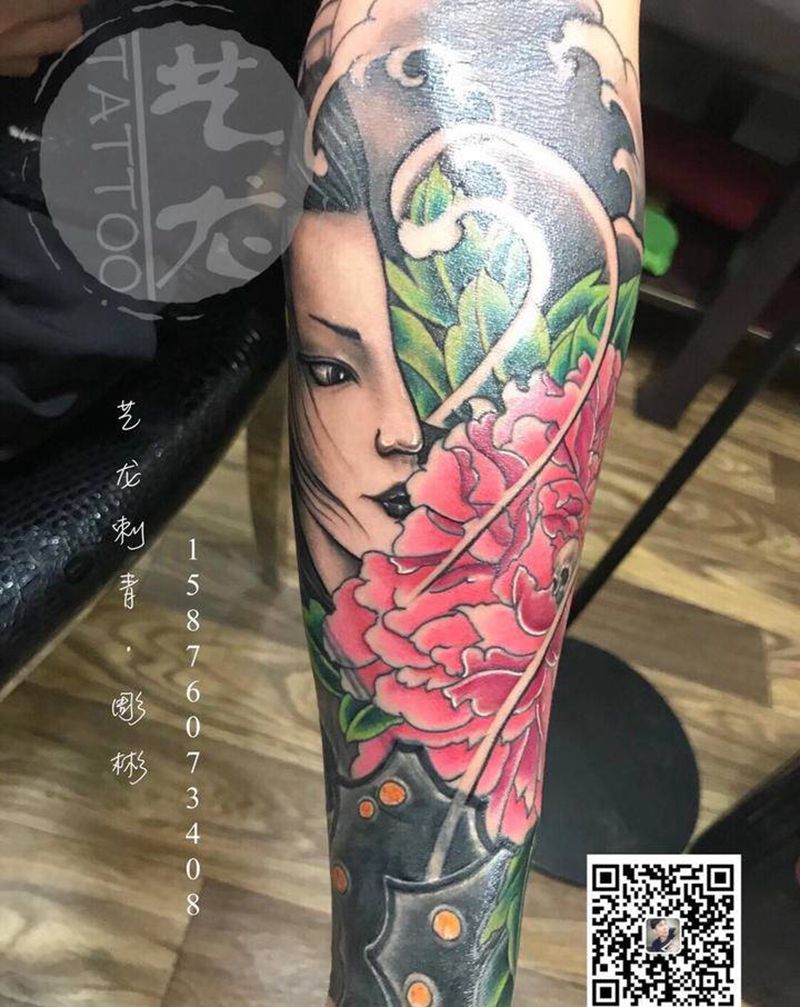 修改强盖作品全集纹身图片_手臂新传统纹身图案