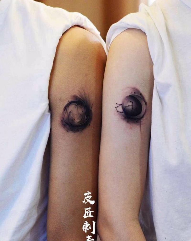 情侣纹身纹身图片_手臂新传统纹身图案