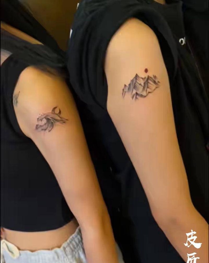 情侣纹身纹身图片_手臂纹身图案