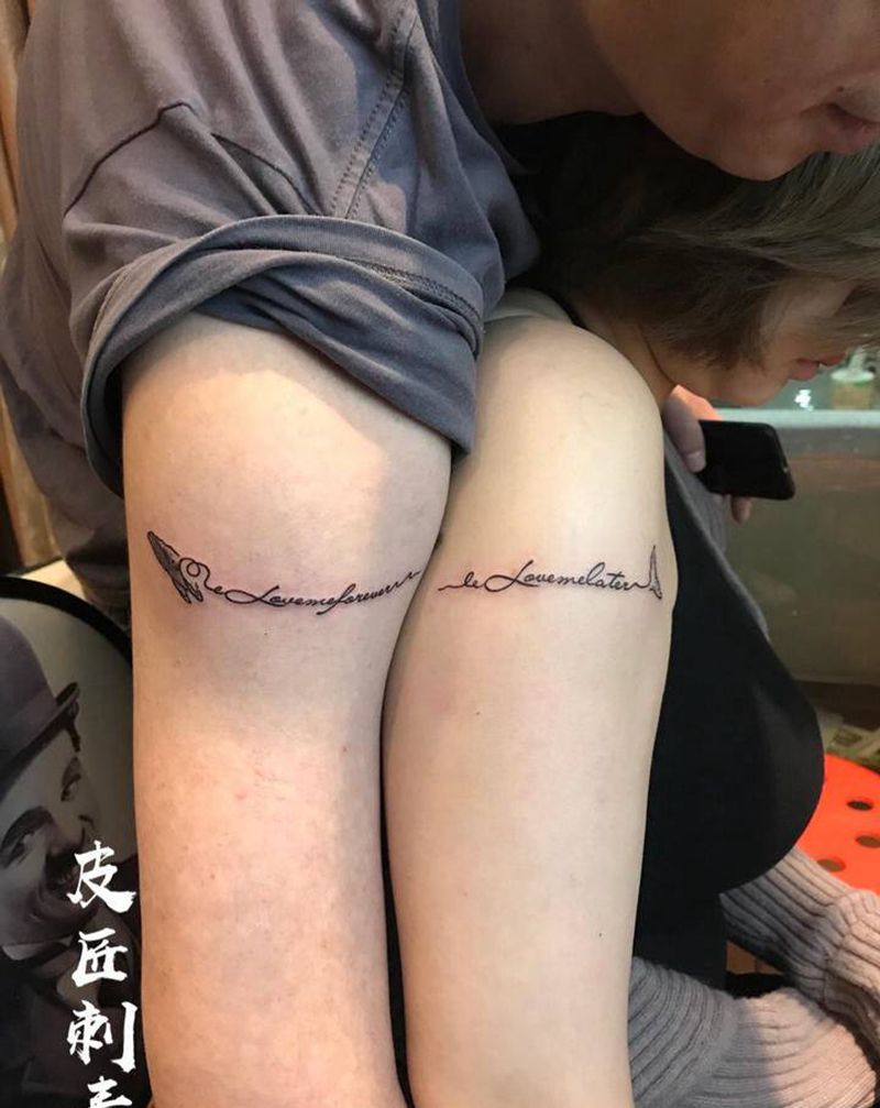 情侣纹身纹身图片_手臂新传统纹身图案