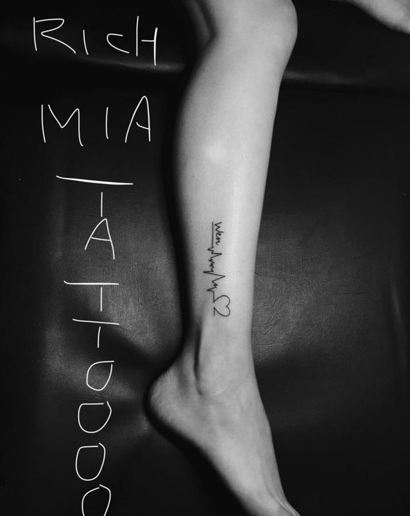 -纹身图片_腿部纹身图案