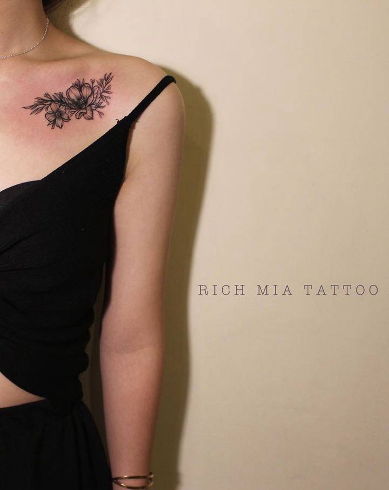 -纹身图片_胸部纹身图案