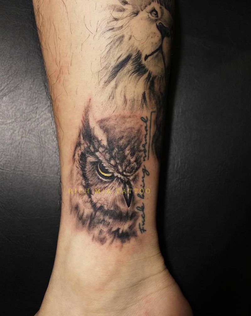 -纹身图片_脚部纹身图案