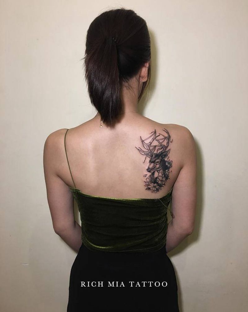 -纹身图片_肩部纹身图案