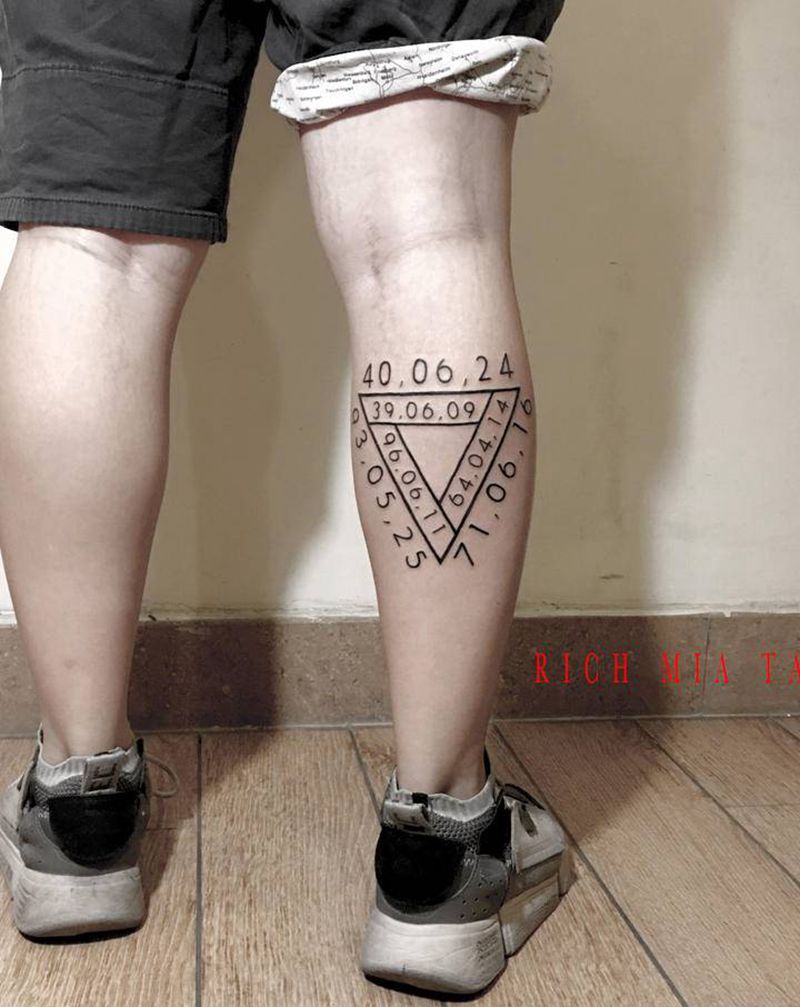 -纹身图片_腿部纹身图案