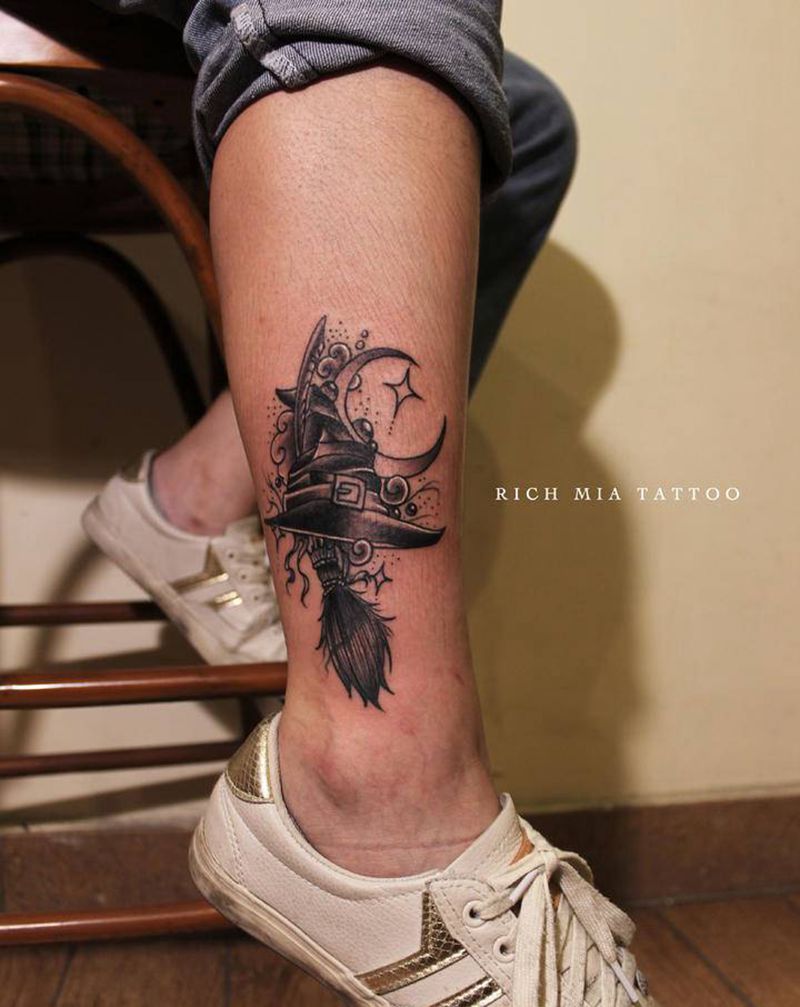 -纹身图片_腿部纹身图案