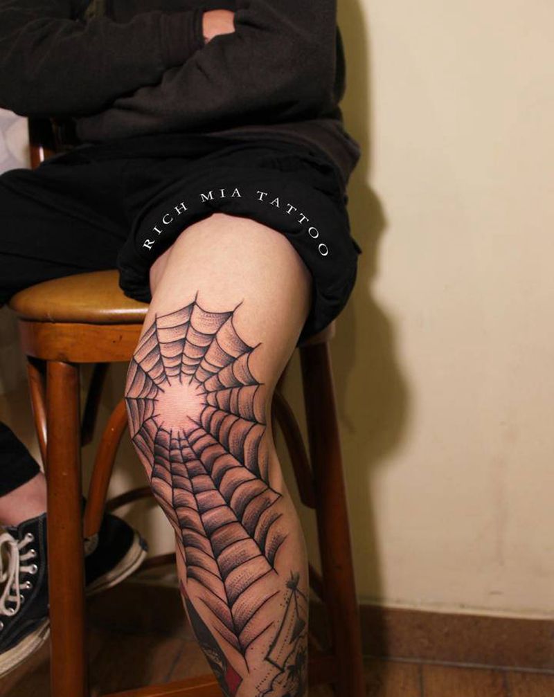 -纹身图片_腿部纹身图案