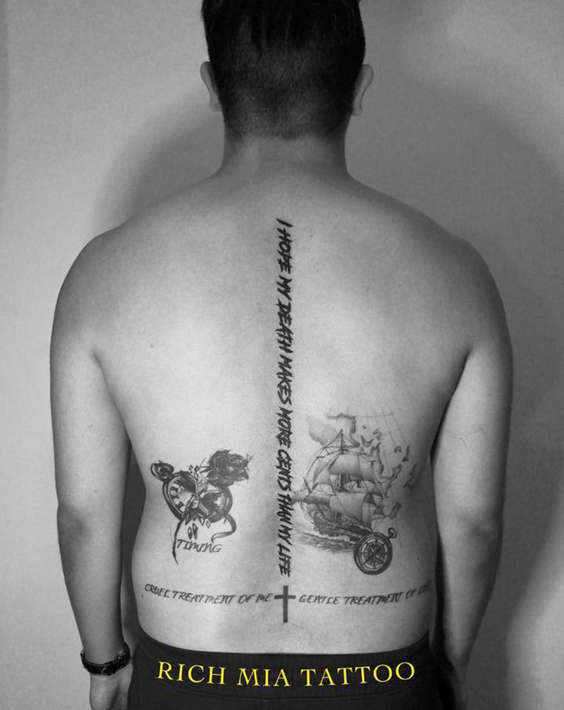 -纹身图片_背部纹身图案