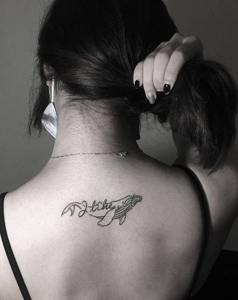 -纹身图片_颈部纹身图案